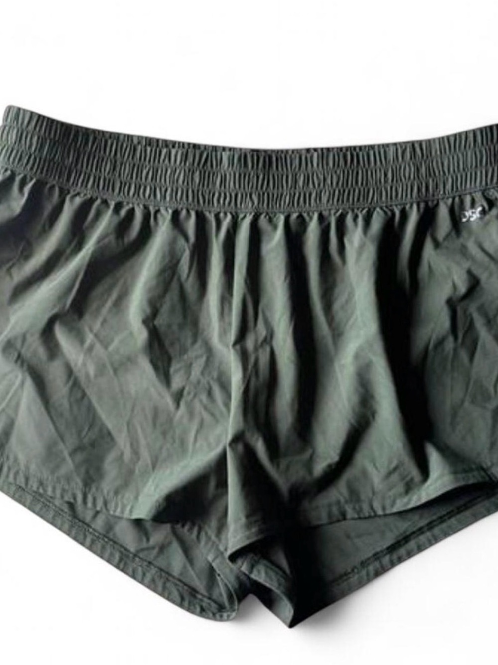 Olive Green Athletic Running Shorts